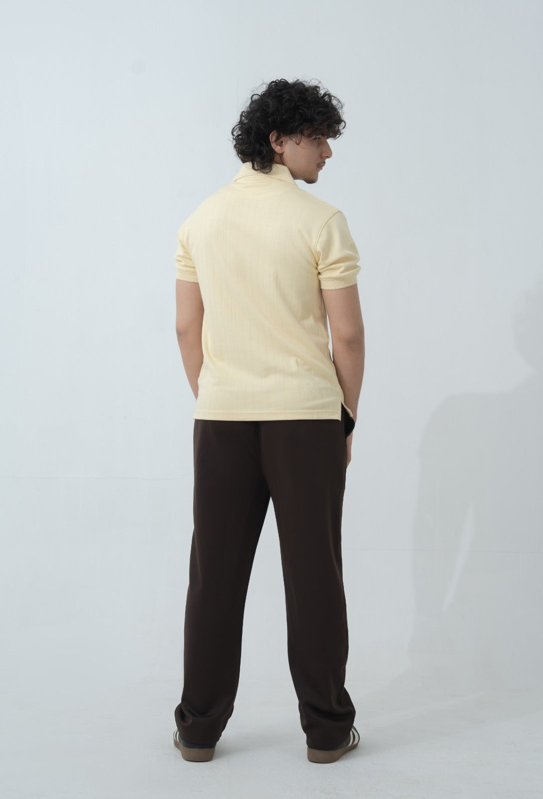 Sandstone Drop Needle Quarter Zip Polo