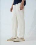 Ash White Cotton Terry Trouser