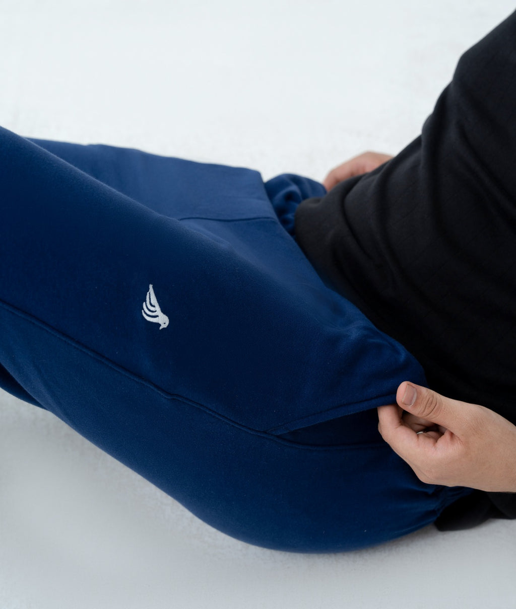 Neptune Blue Cotton Terry Trouser