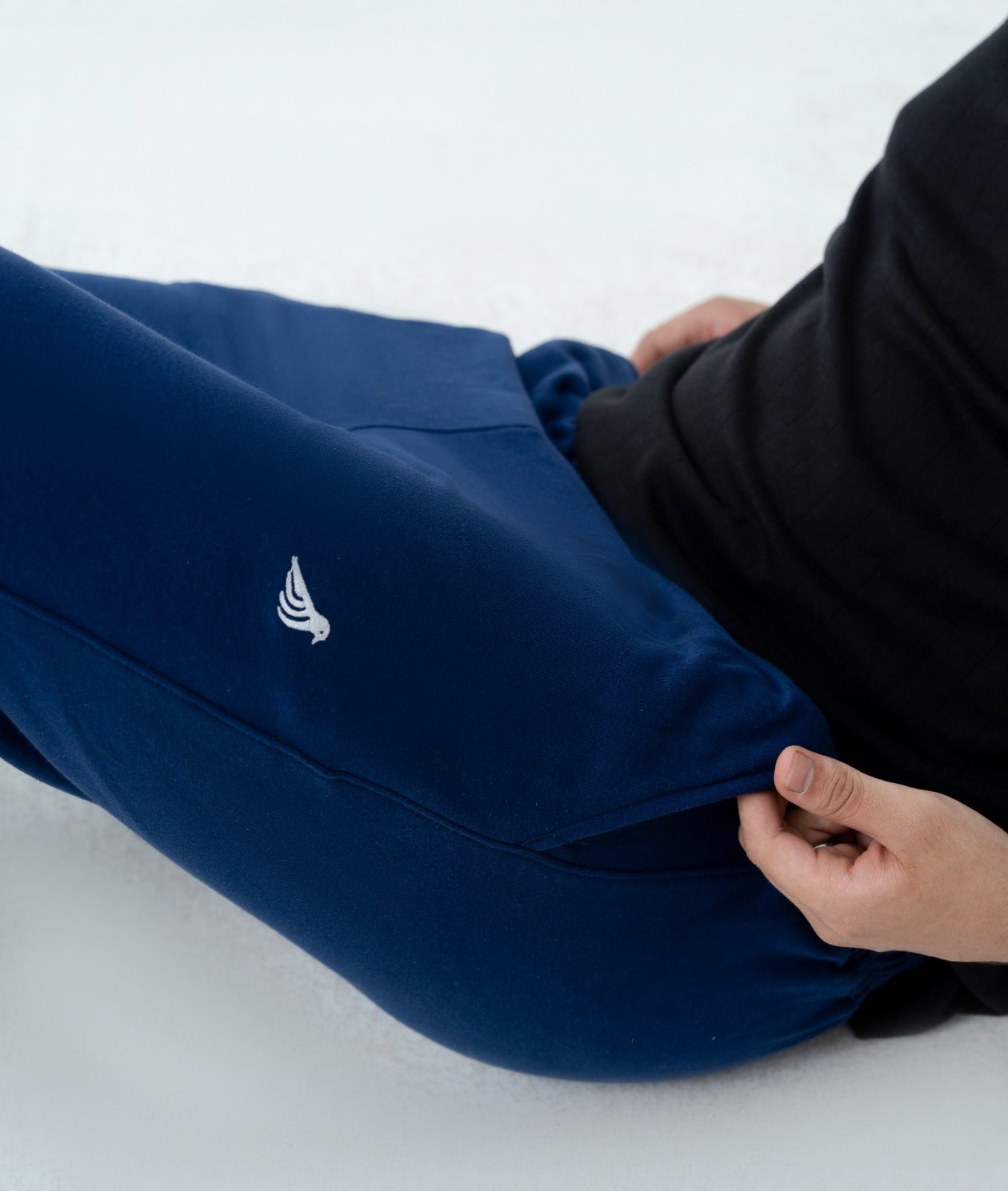 Neptune Blue Cotton Terry Trouser