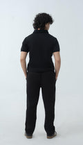 Echo Pleated Scuba Trousers Carbon Black