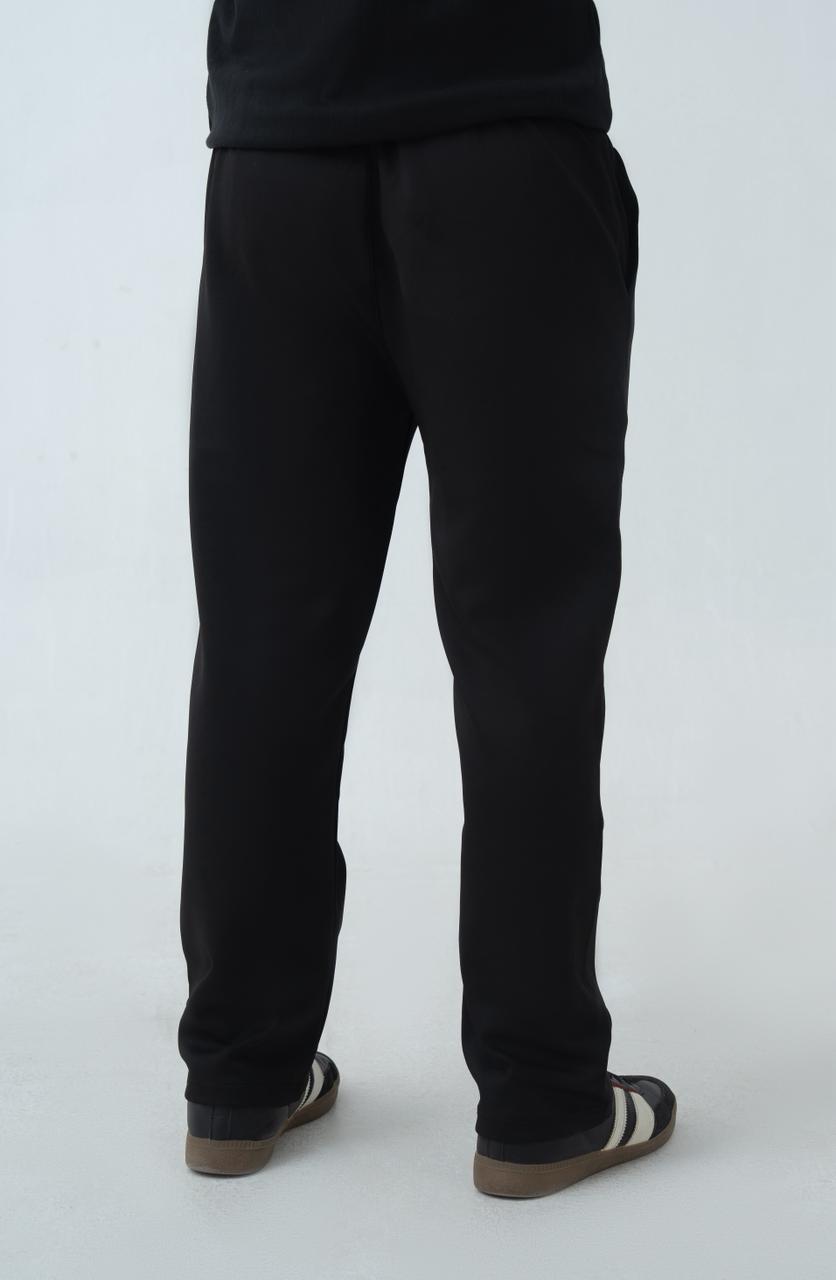 Echo Pleated Scuba Trousers Carbon Black